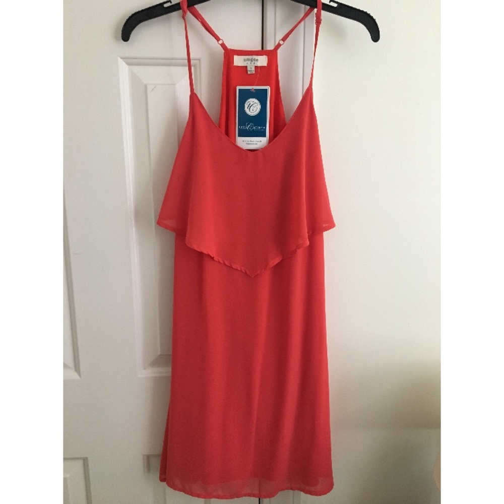 Orange dress never worn with tags